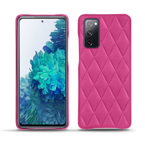 Copertina posteriore in pelle per Samsung Galaxy S20 FERose BB - Couture ( Pantone #DB599F )