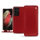 Lederschutzhülle Samsung Galaxy S21 Ultra - Rouge ( Nappa - Pantone 199C ) 