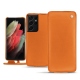 レザーケース Samsung Galaxy S21 Ultra - Orange ( Nappa - Pantone 1495U ) 