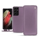 レザーケース Samsung Galaxy S21 Ultra - Lilas ( Nappa - Pantone 2645U ) 