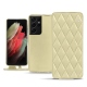 Capa em pele Samsung Galaxy S21 Ultra - Beige - Couture ( Nappa - Pantone 7502C ) 