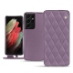 レザーケース Samsung Galaxy S21 Ultra - Lilas - Couture ( Nappa - Pantone 2645U ) 