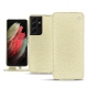 Housse cuir Samsung Galaxy S21 Ultra - Ivoire ( Sleek P C12 - White ) 