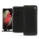 Housse cuir Samsung Galaxy S21 Ultra - Ebène ( Sleek P C12 - Black ) 