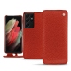 Housse cuir Samsung Galaxy S21 Ultra - Papaye ( Pantone 180C ) 