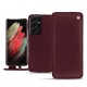 レザーケース Samsung Galaxy S21 Ultra - Lie de vin ( Pantone 5115C ) 
