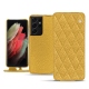 Samsung Galaxy S21 Ultra leather case - Mimosa - Couture ( Pantone 141C ) 