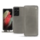 Housse cuir Samsung Galaxy S21 Ultra - Acier vintage ( Pantone 403C ) 