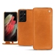 Housse cuir Samsung Galaxy S21 Ultra - Mandarine vintage ( Pantone 165C ) 