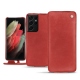レザーケース Samsung Galaxy S21 Ultra - Cerise vintage ( Pantone 185C ) 