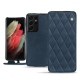 Housse cuir Samsung Galaxy S21 Ultra - Jean vintage - Couture