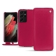 レザーケース Samsung Galaxy S21 Ultra - Rose fluo