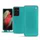 レザーケース Samsung Galaxy S21 Ultra - Bleu fluo
