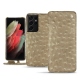 Capa em pele Samsung Galaxy S21 Ultra - Autruche desert