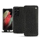レザーケース Samsung Galaxy S21 Ultra - Serpent nero 