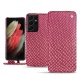 Custodia in pelle Samsung Galaxy S21 Ultra - Serpent ciclamino
