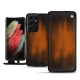 Custodia in pelle Samsung Galaxy S21 Ultra - Marron Patine