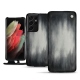 Samsung Galaxy S21 Ultra leather case - Gris Patine
