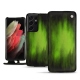 Housse cuir Samsung Galaxy S21 Ultra - Vert Patine