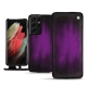 Capa em pele Samsung Galaxy S21 Ultra - Violet Patine