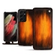 Lederschutzhülle Samsung Galaxy S21 Ultra - Fauve Patine