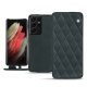 Housse cuir Samsung Galaxy S21 Ultra - Blu marino - Couture