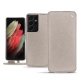 Housse cuir Samsung Galaxy S21 Ultra - Taupe innocent