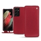レザーケース Samsung Galaxy S21 Ultra - Rouge passion
