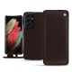 Samsung Galaxy S21 Ultra leather case - Marron envoûtant