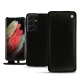 Housse cuir Samsung Galaxy S21 Ultra - Noir Veggie