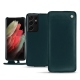 Custodia in pelle Samsung Galaxy S21 Ultra - Bleu Veggie
