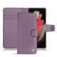 가죽 커버 Samsung Galaxy S21 Ultra - Lilas ( Nappa - Pantone 2645U ) 