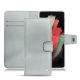 Samsung Galaxy S21 Ultra leather case - Platinium ( Pantone 877C ) 