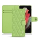 Funda de piel Samsung Galaxy S21 Ultra - Vert olive - Couture ( Nappa - Pantone 578U ) 