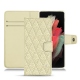 Custodia in pelle Samsung Galaxy S21 Ultra - Ivoire - Couture ( Sleek P C12 - White ) 