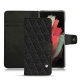 Funda de piel Samsung Galaxy S21 Ultra - Ebène - Couture ( Sleek P C12 - Black ) 