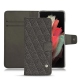 가죽 커버 Samsung Galaxy S21 Ultra - Anthracite - Couture ( Pantone 424C ) 