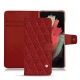 Custodia in pelle Samsung Galaxy S21 Ultra - Tomate - Couture ( Pantone 187C ) 