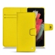 가죽 커버 Samsung Galaxy S21 Ultra - Jaune fluo