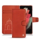 가죽 커버 Samsung Galaxy S21 Ultra - Arange clouquié