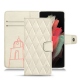 Lederschutzhülle Samsung Galaxy S21 Ultra - Blanc escumo - Couture