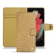 Capa em pele Samsung Galaxy S21 Ultra - Serpent sabbia