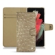 Samsung Galaxy S21 Ultra leather case - Autruche desert