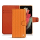 Capa em pele Samsung Galaxy S21 Ultra - Abaca arancio