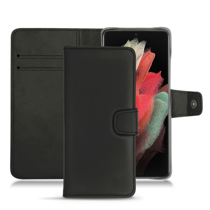 Custodia in pelle Samsung Galaxy S21 Ultra - Noir PU