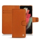 가죽 커버 Samsung Galaxy S21 Ultra - Orange vibrant