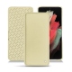 Lederschutzhülle Samsung Galaxy S21 Ultra - Beige ( Nappa - Pantone 7502C ) 