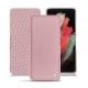 Housse cuir Samsung Galaxy S21 Ultra - Rose ( Nappa - Pantone 2365C ) 