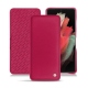 Housse cuir Samsung Galaxy S21 Ultra - Rose fluo