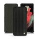 Samsung Galaxy S21 Ultra leather case - Abaca nero